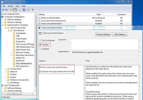 enable smart card logon for user account|Smart Card Group Policy and Registry Settings.